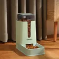Modern mint green automatic pet feeder with clear grain storage for dogs and cats - Feeder / Generation 2 / Green