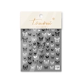 Thin flexible self-adhesive black and white butterfly nail art stickers with various patterns - Black and White Butterfly Style (to856)