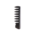 Classic black wide-tooth comb for men, ergonomic styling comb for wet hair and curls - Wide Tooth Detangling Comb (NO.2)