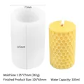 Honeycomb cylindrical silicone mold for DIY candles with size 115x77mm specifications - Large Honeycomb LZ-269