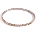 Collar gargantilla bicolor plata y oro de 6mm con eslabones de acero inoxidable - Bicolor