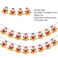 Christmas paper banner with Santa Claus patterns and glitter finish, 2.8 meters long - Z20-Glitter Merry Christmas