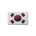 Tactical PVC morale patch featuring South Korea flag design with hook and loop backing - Mini South Korea Flag