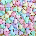 Mix of heart-shaped balloon beads in pastel macaron colors for DIY jewelry crafting - 04# Heart Balloon Small