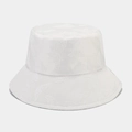 Chapeau bob blanc avec motifs papillons brodés pour protection solaire et style chic - Taille unique / Blanc