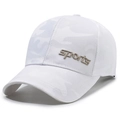 Gorra de béisbol camuflaje blanco con bordado 3D y textura de malla - Ajustable / Blanco con Bordado Dorado