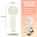 Matcha green toilet seat lifter with fragrance compartment and ABS handle, size 114x50x26mm - Matcha Green (+Random Aromatherapy)