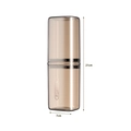 Custodia marrone portatile per spazzolino da viaggio con tazza e anello oro - 21*7cm / Caffè Trasparente
