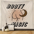 Detail of creative Booty Magic wall tapestry with minimalist moon and star patterns - 73*95CM / Cream (Brushed Fabric)