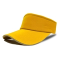 Visera deportiva amarillo brillante con ala ancha y borde gris para correr al aire libre - M (56-58cm) / Amarillo Brillante