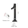 Industrial vintage black cast iron house number 1 with mounting screws, 14cm height - Large Flat Number-1 / Black