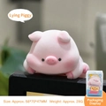 Pink furry pig monitor decoration ornament for office desk and car dashboard display - New Fuzzy Pig