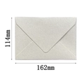 White linen textured western envelope, 114mm x 162mm classic pointed flap style - Long Flap Style / White