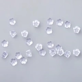 Klare Silikon-Ohrringverschlüsse in Blumenform und weiche Gummi-Sicherheitsstopper - Pflaumenform / 3*4,8mm 100 Stk./Packung