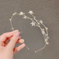 44# Serre-tête en Strass Étoile Dorée