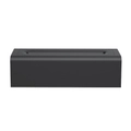 USB colorful 3D flame aromatherapy diffuser in sleek matte black minimalist casing - DQ711 Square Type / Black