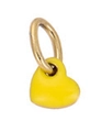 Minimalist yellow heart pendant with gold ring clasp for fashion necklace DIY - PJ00013B (Yellow Heart)