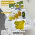Mustard yellow nail pat gel #01 for gradients with non-wipe micro-relief effect - Dopamine Patting Gel No. 1