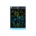 Blue 12-inch LCD writing tablet for kids featuring colorful bear drawing and stylus - 8.5 Inch MKC Colorful Handwriting / Blue