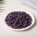 High quality natural purple amethyst crystal raw stone chips displayed in a white plate - Amethyst (5-7mm) 100g