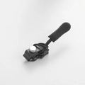 Universal black zipper repair kit with anti-slip puller and silver locking screw - Zipper Repairer / Small Size Individually Wrapped