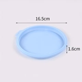Light blue 16.5cm round silicone cake mold pan for rainbow layer mousse baking - 6 Inch Round / Blue