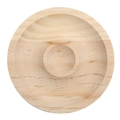 Natural pine wood beading tray for DIY jewelry display and bracelet design organizer - Round