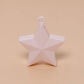 Pink star-shaped balloon weight with hanging loop for Christmas party decor - Nude Pink