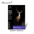 A3 size black paper sketch pad 150gsm with textured surface for professional drawing - Black Sketch Pad A3