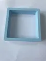Light blue square 3D floating film jewelry display case for badges and rings - Light Blue / 7*7*2cm