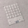 Self-adhesive nail art sticker TS-3603 featuring broken lace pattern in gradient brown - TS-3603 Shattered Lace