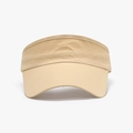 Quick-dry beige visor hat with extended brim and breathable mesh for sun protection - Adjustable / Yellow