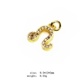 Golden Leo zodiac pendant with sparkling cubic zirconia for DIY jewelry making - 5 (Leo)