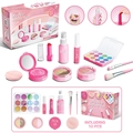 Pink 10pcs pretend play makeup toy set for girls with styling kit and accessories - Pink Spray Style [10PCS] English Color Box