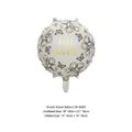 Ballon rond Oh Baby de 18 pouces avec motifs papillons pour baby shower chic - 18 pouces / Ballon Rond OH BABY 18 Pouces