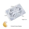 Stampo 3D in silicone per uova di dinosauro con campione in resina e misure 10,1x6,9x1,2cm - Bébé Stegosauro - Grande