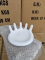 Unique white resin hand-shaped jewelry tray and creative ring organizer stand - White Hand Shape
