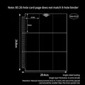 B5 26-hole 9-pocket transparent photocard sleeve, 26.8x20.4cm with 0.1mm thickness - B5 26 Holes 9-Pocket Pages 10 Sheets 119#