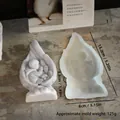 3D Engel Silikonform für DIY Kerzen und Gipsfiguren mit 13,2 cm Höhe - Betendes Kind