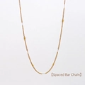 Bohemian gold plated stainless steel rectangle link chain necklace for DIY jewelry - Chain Only (Without Pendant)-Square Plate Chain (SN22031404)