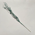 43cm green and gold glitter berry spray for Christmas tree and party decoration - Light Blue