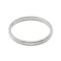 Polished silver stainless steel flexible spring coil bracelet for women in minimalist style - Single Loop Steel Spiral Bracelet (CK1209)