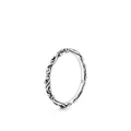 Vintage Ring aus S925 Sterlingsilber mit Rankenmuster und Retro-Oberfläche - US-Größe 5 / Silber