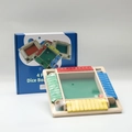 4-player wooden flip number board game with green felt base and colorful tiles - 4-Sided 4-Color Shut The Box (Color Box)