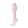 Rosafarbene Kompressions-Kniestrumpf aus atmungsaktivem Stoff für Damen und Herren - S/M / Rosa
