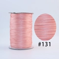 Pink waxed Korean cord #131 for DIY jewelry making and bracelet weaving rolls - 131 / 1.0mm 160m