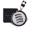 3D magnetic lashes set with four pairs of voluminous fans and application tool - HPD07-4 Whisk Style with Quantum Tweezer