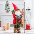 50cm Santa Claus doll figurine in classic red robe for festive holiday home decoration - Style A (50cm)