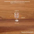 Miniature clear resin wine glass for dollhouse kitchen with 1.8cm height dimension - No.10 Mini Juice Cup