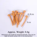Miniature orange mushroom model 3cm high for DIY crafts and dollhouse food decoration - 3cm Short - Yellow Single Head
